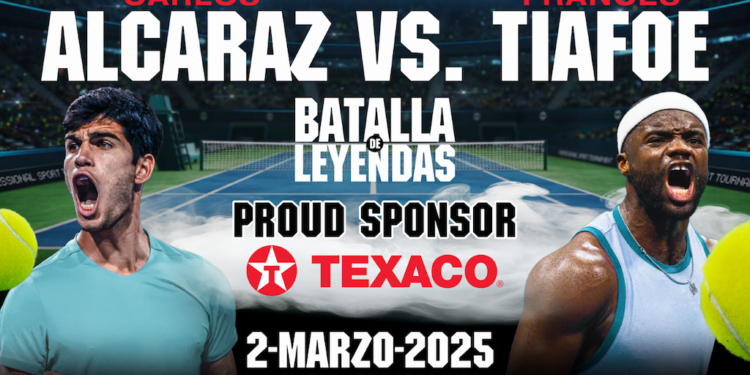 Texaco sortea boletos para la “Batalla de Leyendas” con Alcaraz y Tiafoe